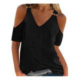 3h Camiseta De Verano For Mujer Blusa Con Hombros Descubier