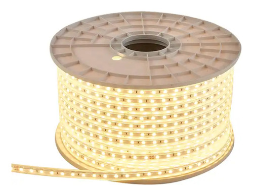 Mangueira Led 5050 Chata 10m Branco Quente Sancas 14,4w/m