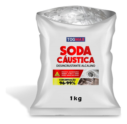 Pacote Soda Cáustica Desentupir Canos Pia Desentupimento 1kg