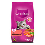 Whiskas Ração Para Gatos Adultos Mix De Carnes 10,1kg