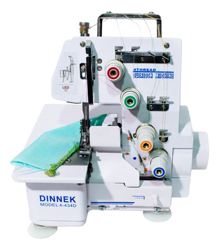 Máquina De Coser Overlock Doméstica 4 Hilos 110v Dinnek