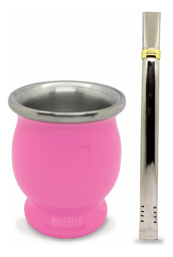 Mate Y Bombilla Acero Con Tu Logo Personalizado Regalo