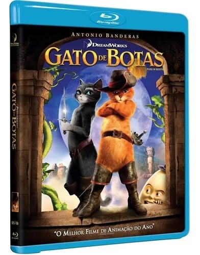 Gato De Botas - Blu-ray - Antonio Banderas - Salma Hayek