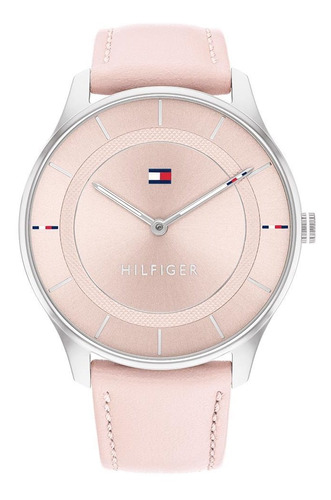 Reloj Tommy Hilfiger Para Mujer De Cuero Rosa 1782527 Ss