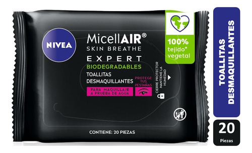 Toallitas Desmaquillantes Nivea Micellair Skin Expert 