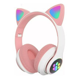 Auricular Cat Inalambricos Orejas Gato Luz Led 