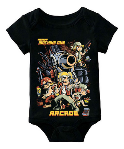 Body Bebê Metal Slug Infantil Algodão 100% Camiseta