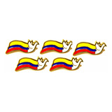 Pin Solapa Bandera Paloma  De Colombia  Broche 5 Und