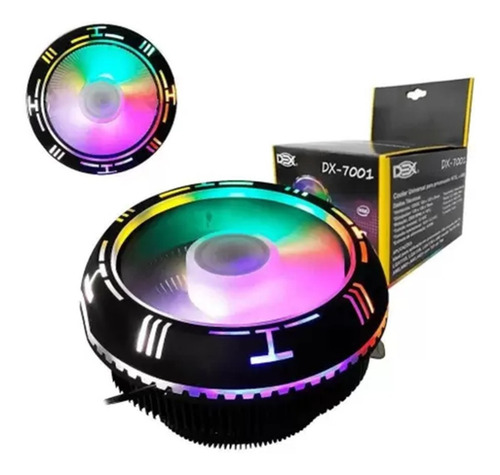 Cooler Fan Processador Intel Lga Led Rgb 1155 1156 1150 1151