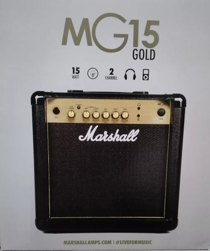 Amplificador Caixa De Guitarra Marshall Mg15cf Gold-15watt