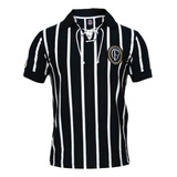 Camisa Do Corinthians 1915 Preto E Branco Retro Masculina