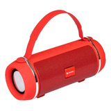 Parlante Portatil Bluetooth Radio Fm Potente Inalambrico Recargable Potenciado Excelente Regalo Color Rojo