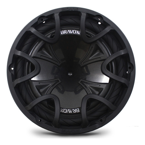 Subwoofer 12 Polegadas Bravox 350w Rms Bk12 Black 2+2 Ohms