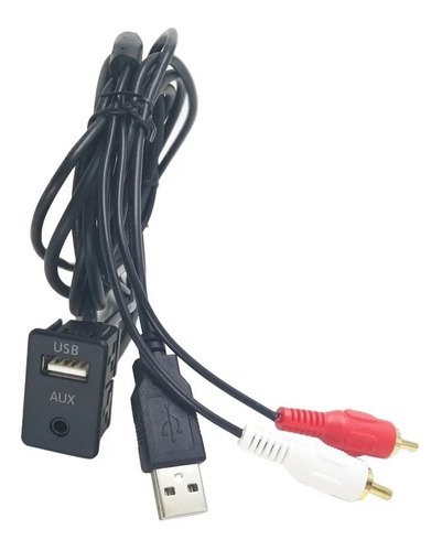 2rca - Cable Adaptador De Audio Usb Auxiliar Para Coche (100