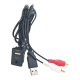 2rca - Cable Adaptador De Audio Usb Auxiliar Para Coche (100