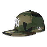 Gorra Ajustada New Era Ls Yankees De Ny, Talla Única