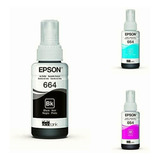 Epson Botellas De Tinta Ecotank 664