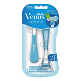 Gillette Venus Oceana Maquina 3 Hojas Con Aloe Mujer 2uni