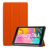 Capa Case Para Samsung Tab A8 8 Sm- T290 T295 (ano 2019) Cor Laranja