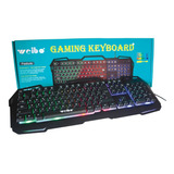 Teclado Gamer Weibo Wb-539 Retroiluminado / Usb 3.0/2.0/1.1