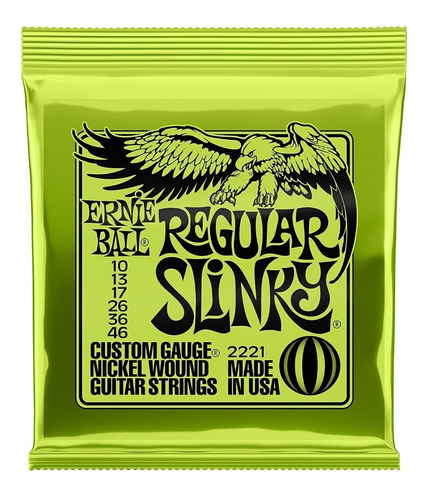 Cuerdas Guitarra Eléctrica Ernie Ball Regular Slinky 10-46