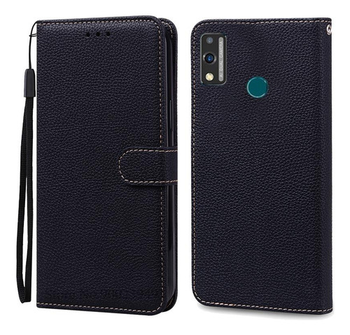 Funda De Piel Con Tapa Tipo Cartera For Honor 9x Lite Jsn-l2