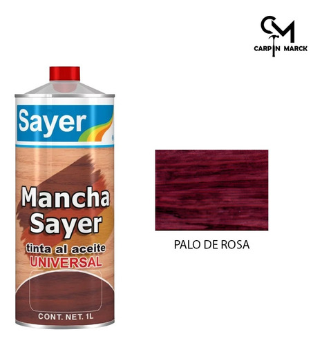 Tinta Para Madera Sayer Lack 1 Lt Base Aceite Manchasayer