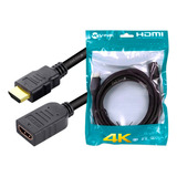 Cabo Extensor Hdmi Macho X Fêmea 5 Metros 4k Hdr Emenda 2.0