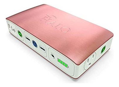 Bateria Cargadora Para Dispositivos Y Autos Color Oro Rosa