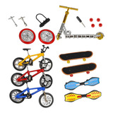 8 Piezas Mini Finger Toys Fingerboard Skateboard Bicicleta