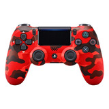 Controle Joystick Sony Dualshock 4 Camuflado Vermelho - Ps4 Cor Red Camouflage