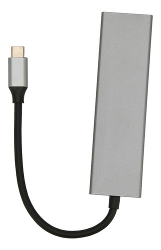 Dongle Hub Usb C 6 En 1, Aleación De Aluminio, 100 W, Pd Cha