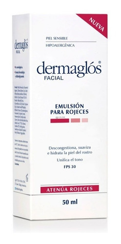 Emulsión Dermaglós De Día Fps30 Pieles Enrojecidas X 50ml