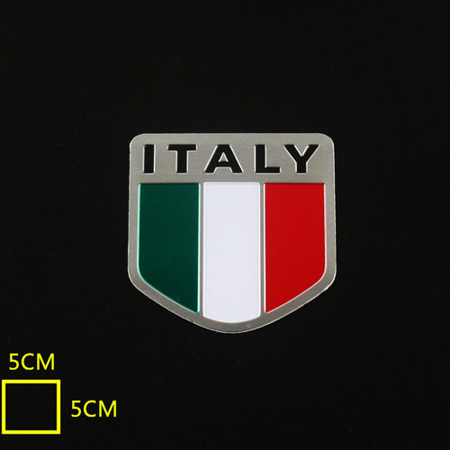 Emblema Insignia De Aluminio Universal Fiat Escudo De Italia Foto 3