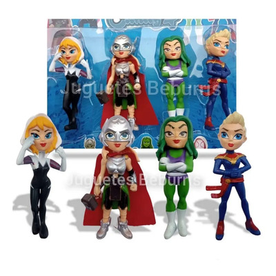 Muñecas Spidergwen, Shehulk, Jane Foster Y Cap Marvel | Envío gratis
