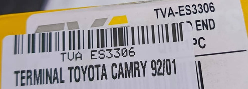 Terminal Direccion Toyota Camry 2.2 91-01 Sienna 3.0 98-03 Foto 4