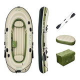 Lancha Inflable Con Remos Force Voyager 500 Para 3 Personas