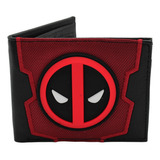 Cartera Pro De Deadpool - Logo Pvc - Marvel Comics