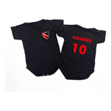 Body Bebe Camiseta Newells C/ Nombre Personalizado