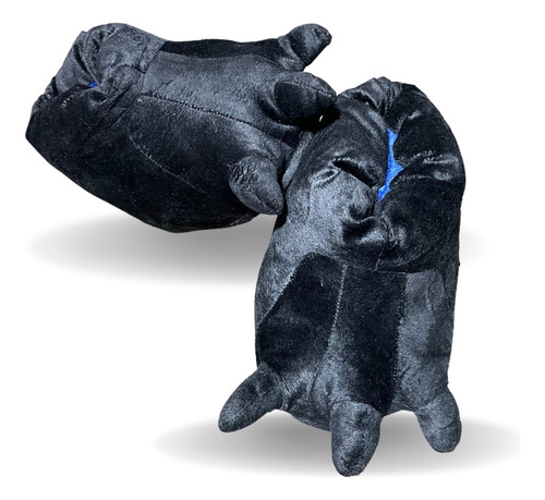 Pantufa Pata De Monstro Pelúcia 3d Garra Preta Orginal 