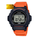 Reloj Casio W-219h-4avdf Naranja Hombre