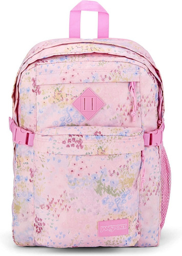 Mochila Jansport Main Campus Simplified Floral Rosa Original