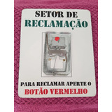 Placa Decorativa Quadro Ratoeira Reclamação