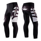 Sponeed Mens Larga Bicicleta Pantalones Acolchado Ciclismo P