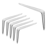 Pack 12 Soporte Escuadra Metal Para Repisa Estante 12''x14''