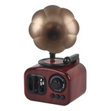 Tocadiscos Retro Gramophone Classic De Vinilo Con Sonido Est