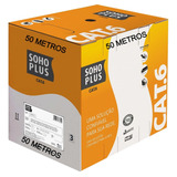 50 Metros De Cabo Rede Cat6 Sohoplus Furukawa 100% Cobre Nf