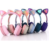 Auriculares Kawaii Cat Ear Bluetooth 5.0 Led Audífonos
