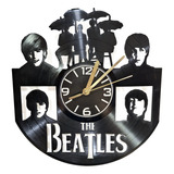 Reloj De Pared Disco Vinilo Acetato Deco The Beatles Mu122