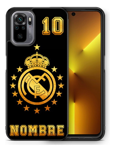 Funda Xiaomi Redmi Real Madrid Golden Champions Personalizad